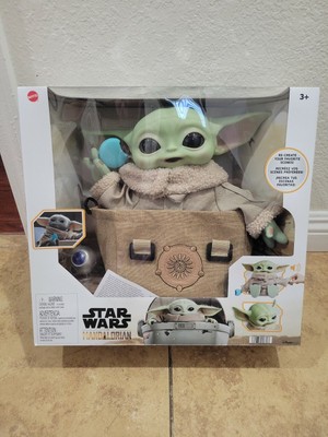 Star Wars The Mandalorian Grogu with Cookie Premium Plush Bundle Makes Sound