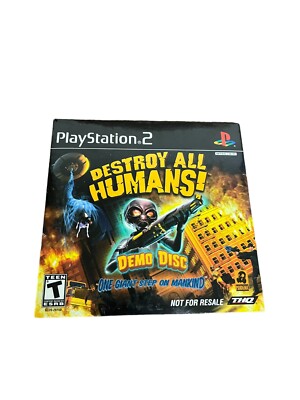 Sony PlayStation 2 PS2 Brand NEW SEALED DESTROY ALL HUMANS! 2005 DEMO DISC