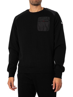 

Мужская толстовка Schott Red Silver, черная, Черный