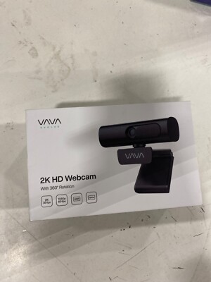 Webcam VAVA 2K Web Camera with Dual Microphones Autofocus 4X Digital Zoom USB