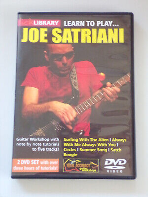 Lick LIbrary Learn to Play... Joe Satriani 2 DVD set by Andy James