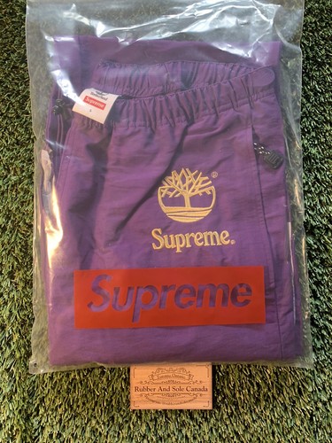 Supreme X Timberland Reflective Taping Track Pants Size Small Mens