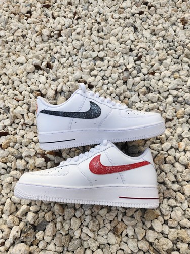Pre-owned Nike ?  Air Force 1 Miami Heat 22 Custom / Girls Gs Women Men Af1 All Size ? In Black