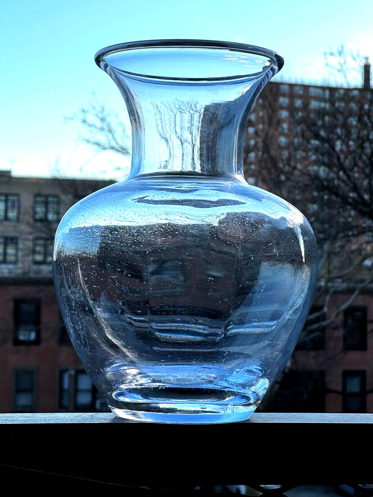 新品 Simon Pearce サイモン・ピアス ハンドメイド ガラス 花瓶 新品 Simon Pearce サイモン・ピアス ハンドメイド ガラス 花瓶