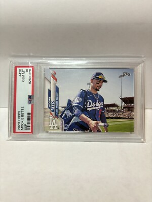 2020 Topps Mookie Betts Spring Training SSP Image Variation #420 PSA 10 Dodgers