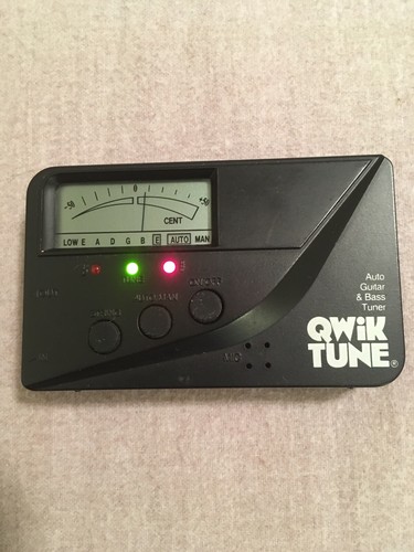 Qwik Tune Auto Guitar & Bass Tuner w/Teach Yourself to Play Guitar Book