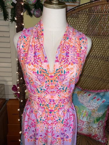 Pre-owned Lilly Pulitzer Pearce Maxi Dress Sunshine ☀️ Vibes Size M,l,xl In Yellow