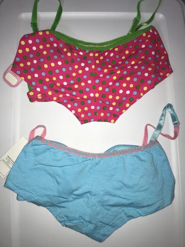 Little Princess Girls 2 Sets Of 2 Pc Panty And Bra Size 30A/Small