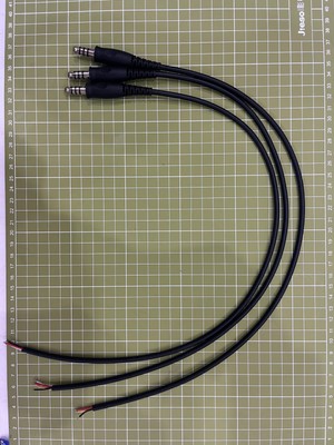 58cm U/174 Cable Earpiece Accessory For Peltor Comtac Headset Repairing& Cos DIY