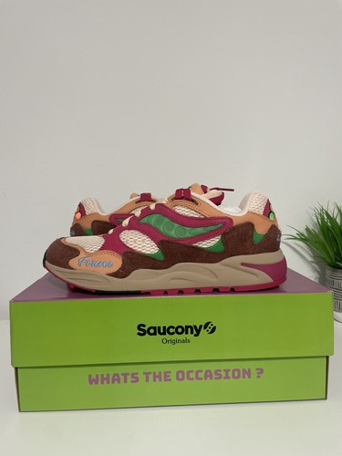 Pre-owned Saucony Jae Tips X  Grid Shadow 2 'wear To A Party' Brown S70826-2 - Men's 9.5