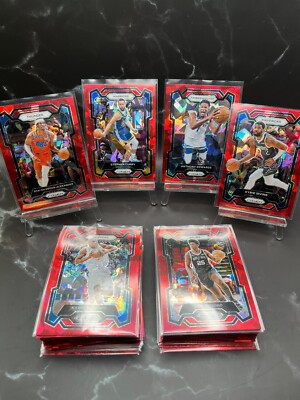 2023-24 Panini Prizm NBA Basketball Red Ice Set Builder. You Pick!