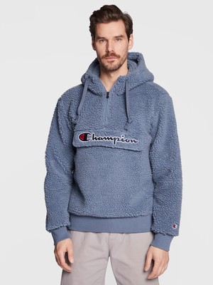 

Мужская толстовка с капюшоном Champion Polar Half Zip синий