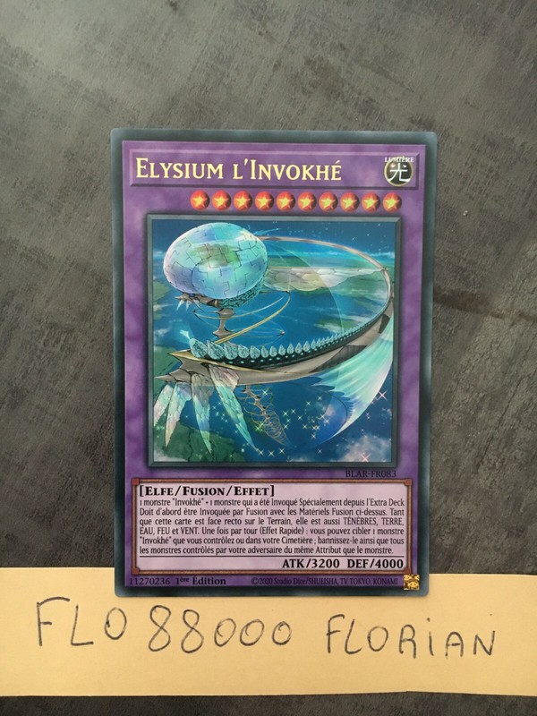 Yugioh   Elysium L'Invokhï¿½ : Blar-Fr083 Ur