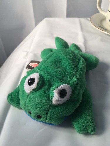 Melissa & Doug Green Frog  stuffed plush beanie 6