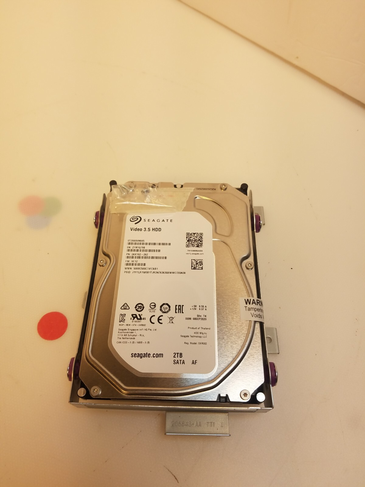 SEAGATE - SEAGATE製HDD　ST2000VM005　2TB SATA600 5900 USED SEAGATE 2TB ST2000VM005 3.5