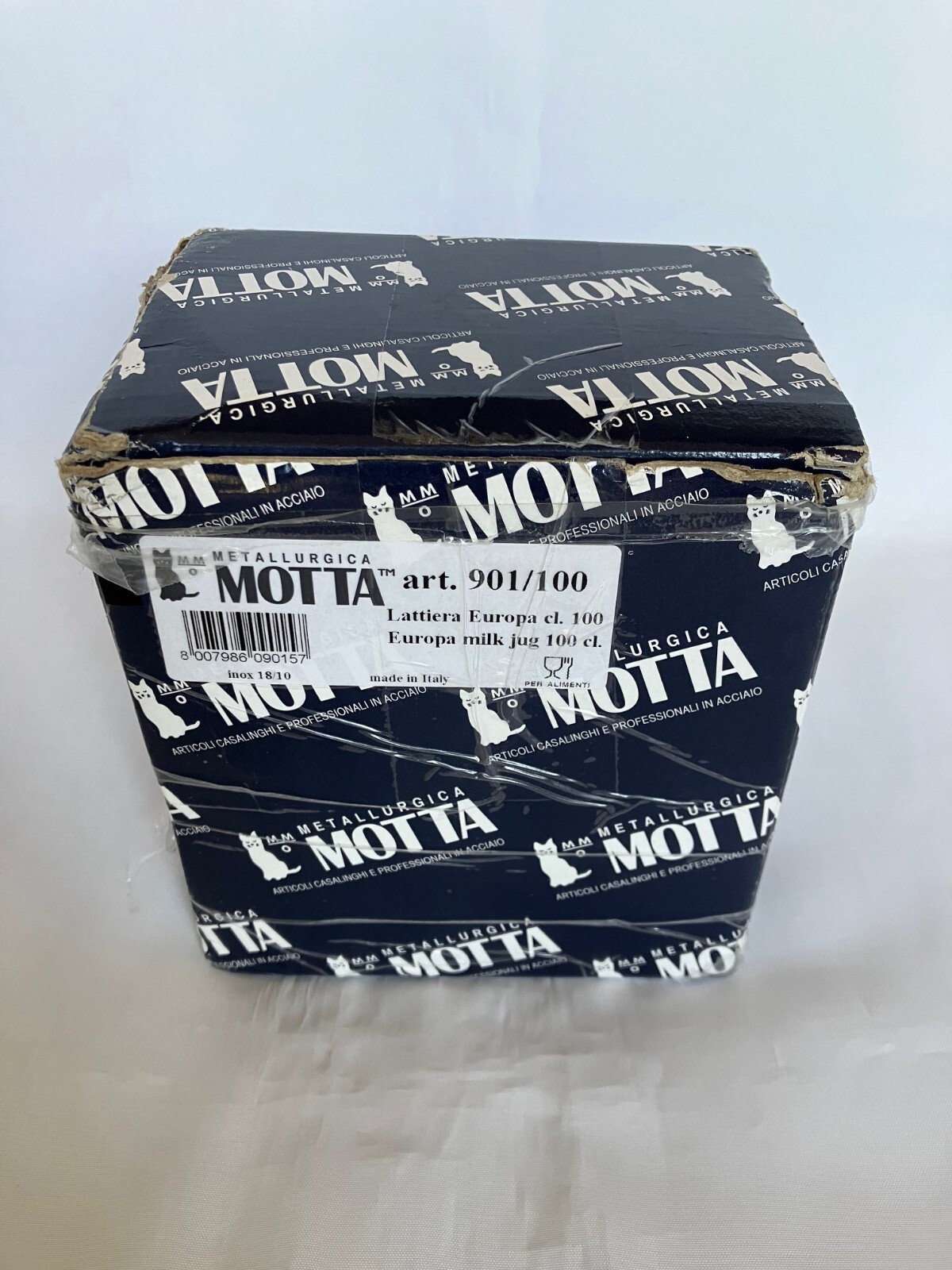 Metallurgica Motta Europa Professional Stainless Steel Frothing Pitcher, 33.8-Oz