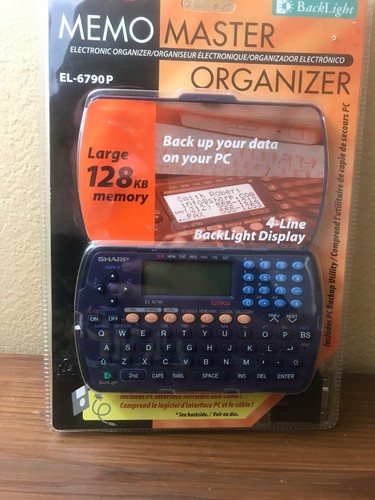 Sharp EL-6790P Memo Master Electronic Pocket Handheld Organizer PC Computer Sync