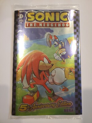 Sonic The Hedgehog (IDW Comics) - 5th Anniversary FOIL Online Exclusive New NM+