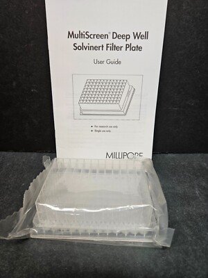 Millipore Filter Microplate 96 Well 0.45 um Deep Well Solvinert 10 Filter Plates