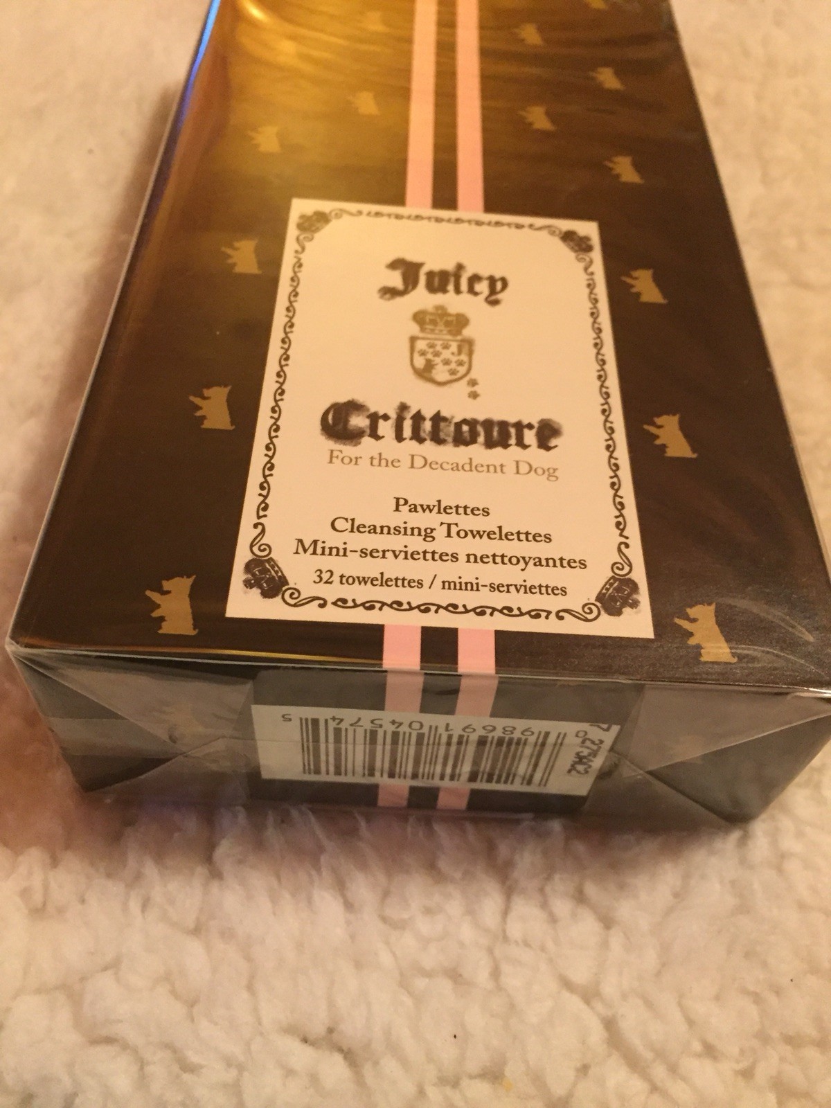 Juicy Crittoure 32 Pawlettes / Cleansing Towelettes For the Decadent Dog BIN!