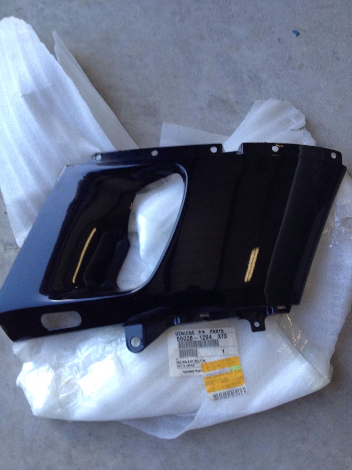 KAWASAKI COWLING CNT RH P.M. BLK NINJA ZX-6 ZX600 ZZR600