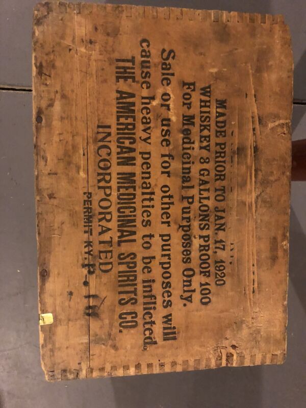 Prohibition Era Whiskey Crate