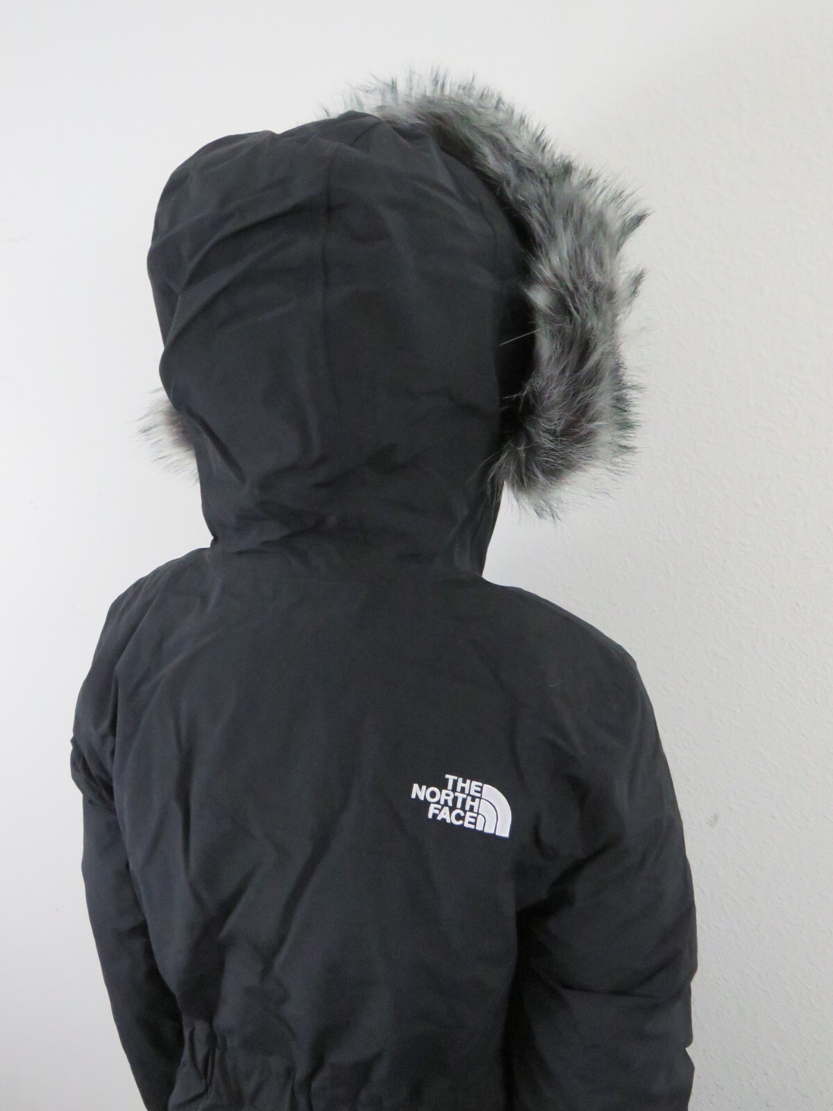 Pre-owned The North Face Womens Plus 2x  Arctic Parka Down Waterproof Winter Jacket Black In Tnf Black  / Tnf White Logo
