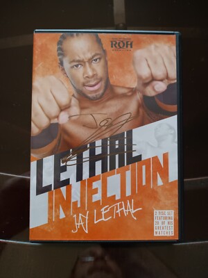 ROH Wrestling Lethal Injection: Jay Lethal (DVD, 2012) Autographed by Jay Lethal