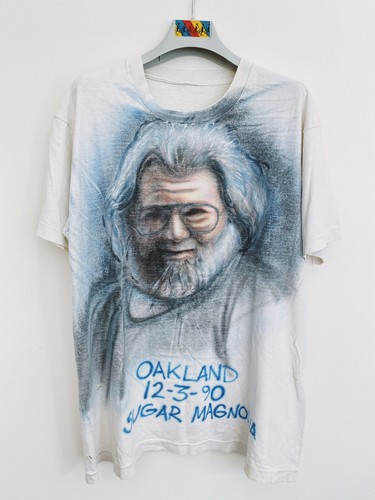80s 90s jerry garcia greatful dead Tシャツ Vintage 90s Jerry Garcia Air Garcia Grateful Dead Chicago