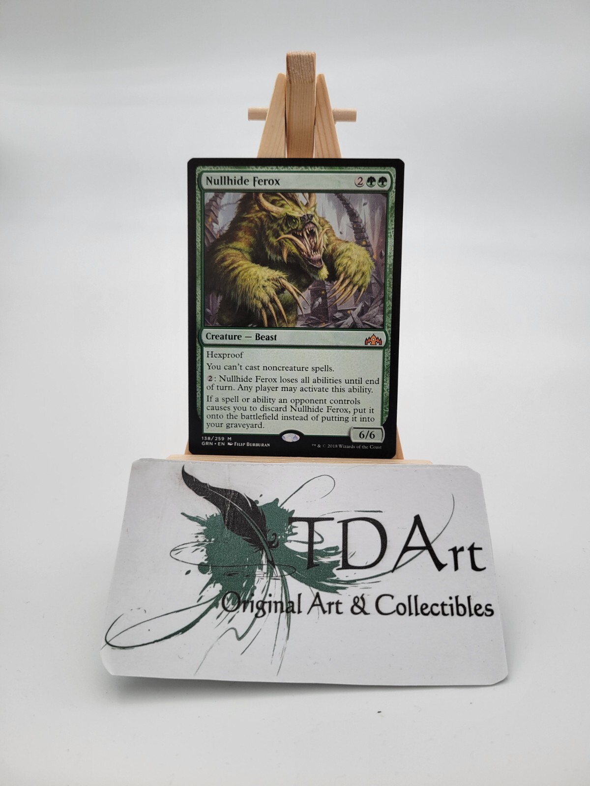 Nullhide Ferox 1x FOIL GRN MTG Guilds of Ravnica Mythic MINT green Nullhide Ferox 1x FOIL GRN MTG Guilds of Ravnica Mythic MINT green
