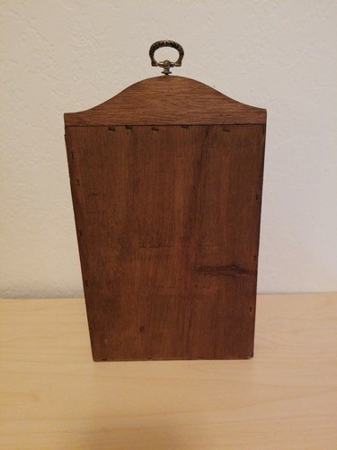 Vintage Rustic Thimble Wood Display Case Miniature Figurines