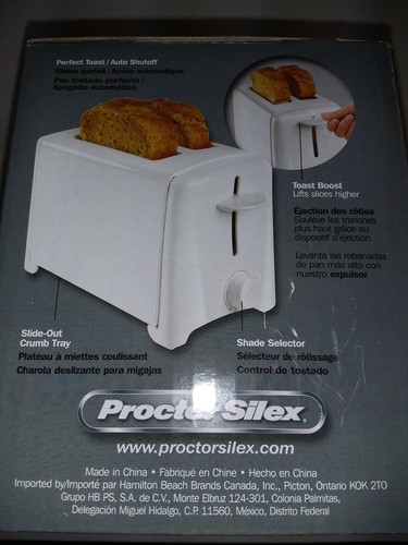 PROCTER SILEX DURABLE 2 SLICE TOASER - AUTO SHUTOFF