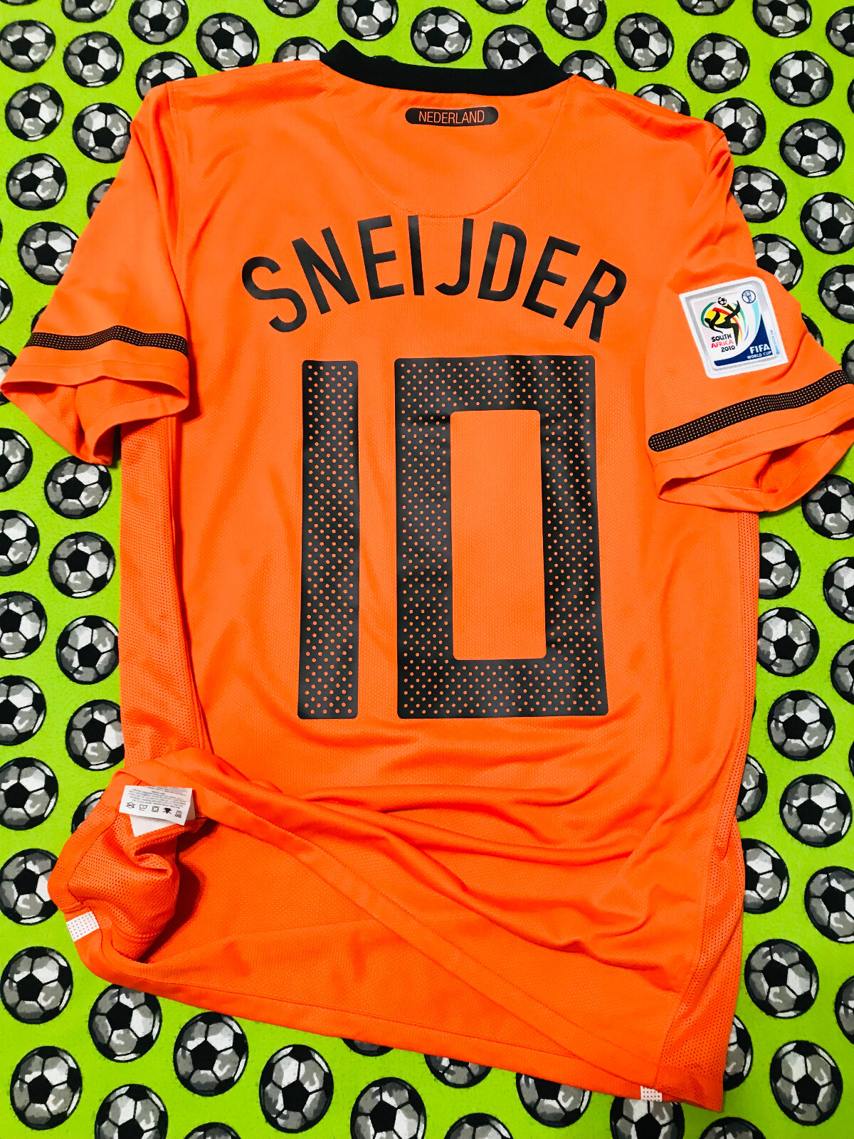 Nike サッカーウェア オランダ代表 2010 Sneijder 10 RARE Nike Netherlands Home Soccer Jersey World Cup Final