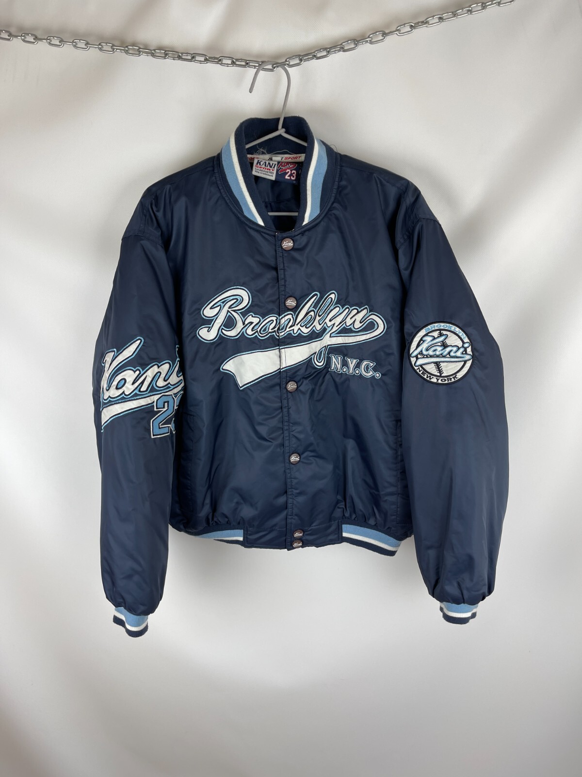 Karl Kani 23 Sport Brooklyn New York nylon varsity bomber | eBay Karl Kani 23 Sport Brooklyn New York nylon varsity bomber | eBay