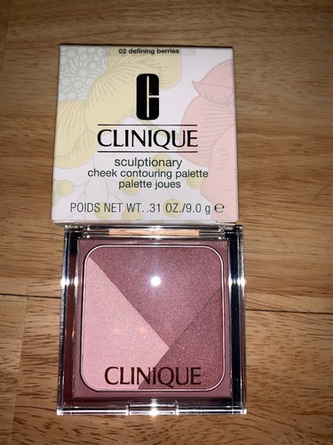 CLINIQUE SCULPTIONARY CHEEK CONTOURING PALETTE  02 DEFINING BERRIES .31OZ/9g NIB