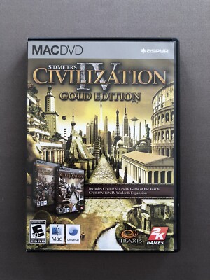 Sid Meier's Civilization 4 IV Gold Edition, 2006 MAC DVD