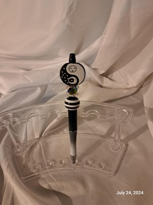 Handmade Beaded Pen- Sun And Moon Ying Yang
