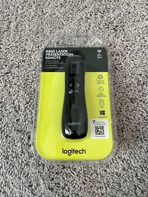 Logitech R800 Laser Presentation Remote Control - Black New in Box