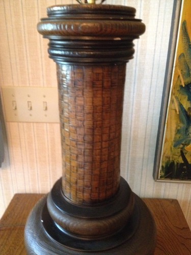 Don Ward Industries MCM  Vintage Ceramic Table Lamp 3 Way Bulb No Shade