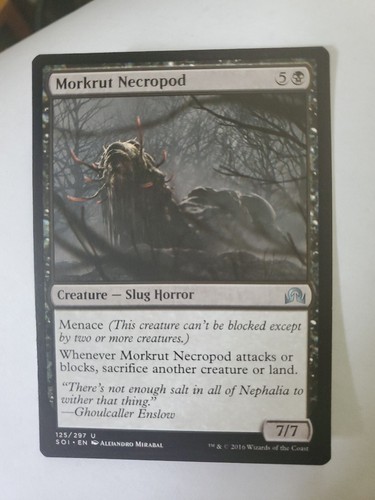 MTG Magic The Gathering Card Morkrut Necropod Creature Slug Horror 