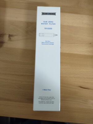 Sub-Zero 7012333 Water Filtration System Replacement Cartridge NEW