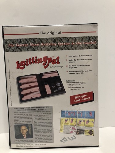 Knittingpal Knitting Pal Walter Palange Hand Knitting System Handstitch system