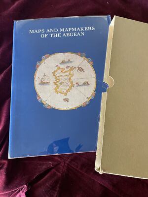 Maps And Mapmakers Of The Aegean 1985 HC DJ 1st Ed. Excellent W/ Slipcover