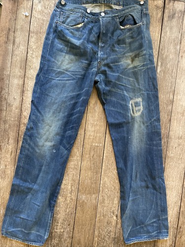 LEVI'S Jeans Men's Vintage denim jeans Buckle back straight