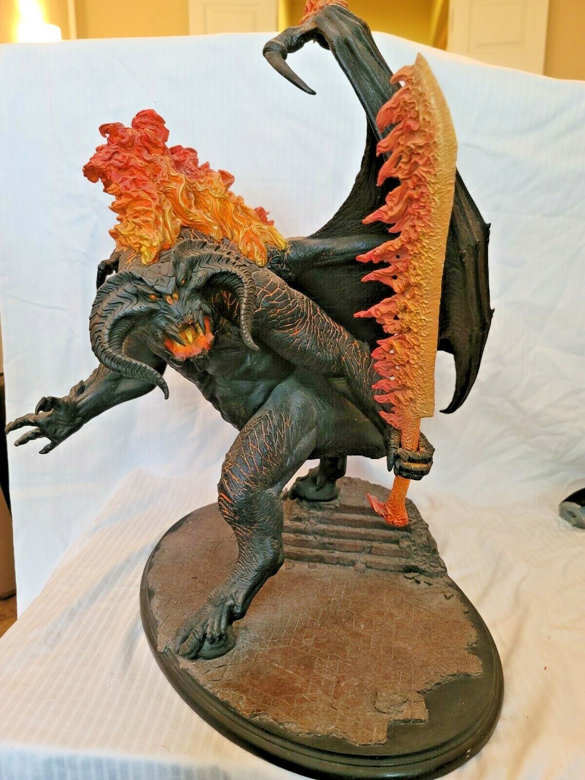 WETA BALROG DEMON FLAME Polystone STATUE LOTR LORD OF THE RINGS