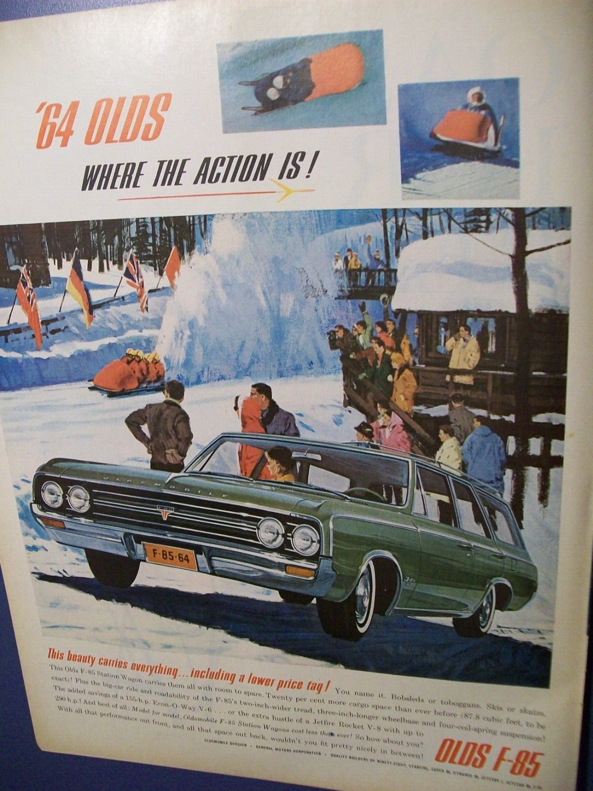 1964 Olds Oldsmobile F-85 F85 Station Wagon large-mag car ad