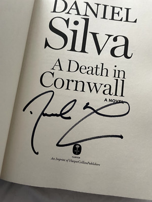 *AUTOGRAPHED/SIGNED* A Death in Cornwall by Daniel Silva HC book