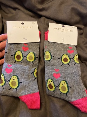 Accessorize Avocado Socks 2 pairs