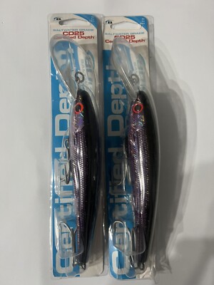 Bomber Certified Depth CD25 6'' Deep Diving 2oz Purple Crush Lot of 2