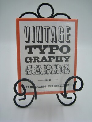 Vintage Typography Notecards by Princeton Architectural Press (2012, Cards,)